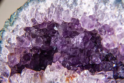 An amethyst crystal