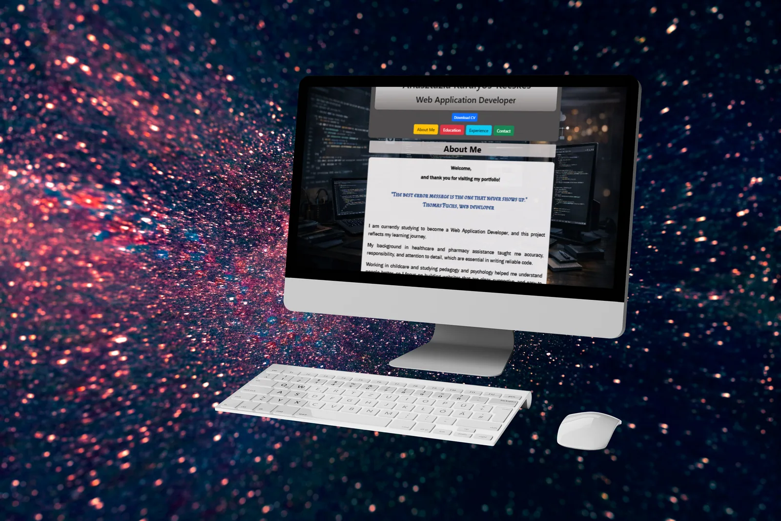 Responsive CV website preview 3