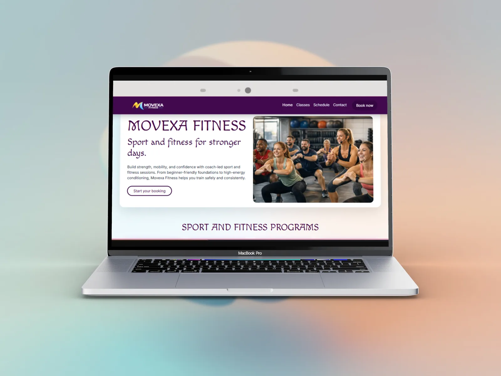 Fitness scheduling app preview 4