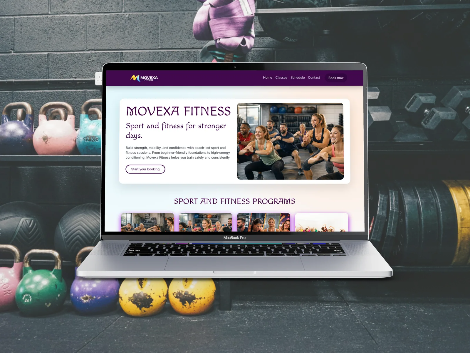Fitness scheduling app preview 6