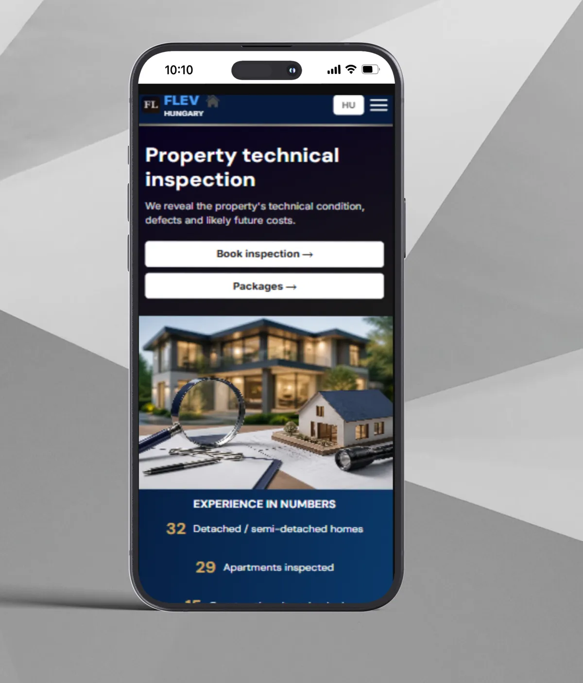 FLEV property inspection page