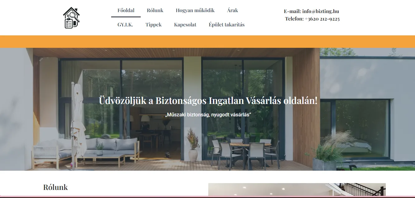 Homepage of the old website with a two-row menu and a large banner photo