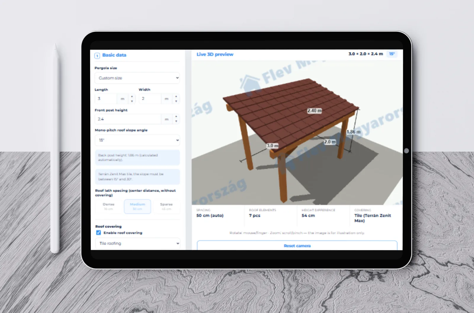 Pergola Calculator preview 3