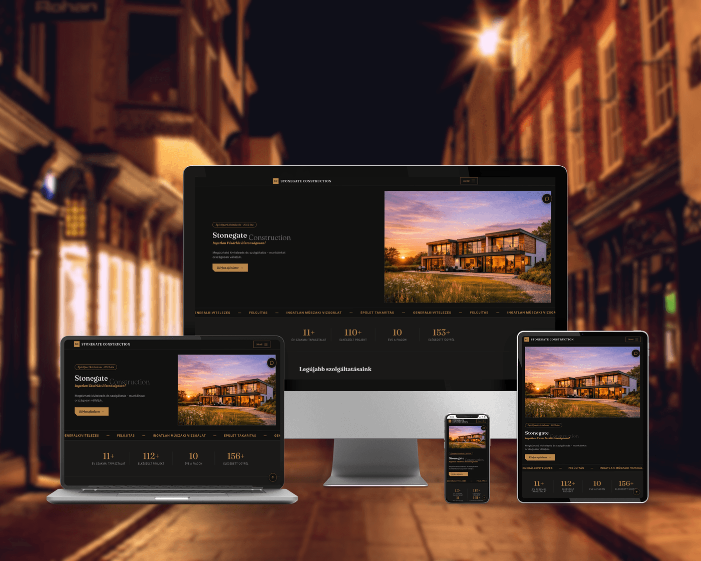 Responsive Stonegate website preview